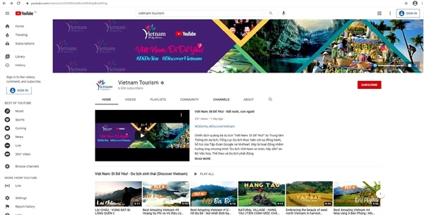 Chương trình quảng bá du lịch Việt Nam trên nền tảng YouTube 