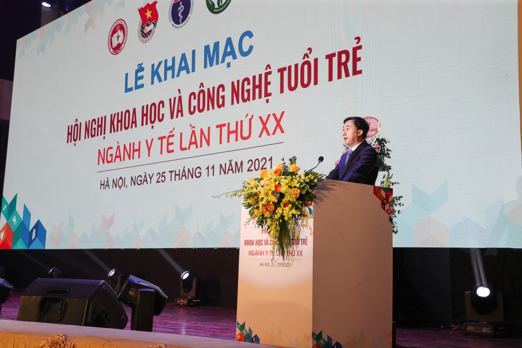 át biểu tại lễ khai mạc hội nghị, Thứ trưởng Bộ Y tế Trần Văn Thuấn ch