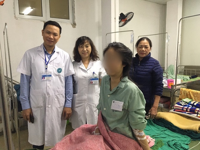 Sau phẫu thuật bệnh nhân hồi phục sức khỏe.