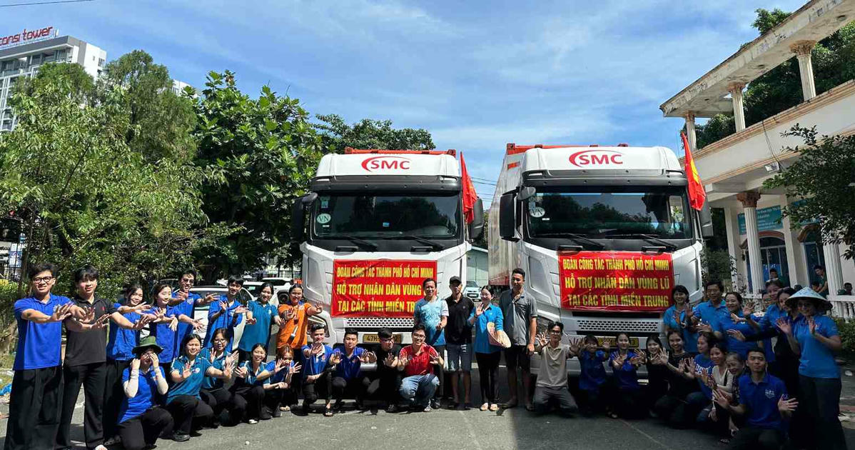 Huy động 420 tấn hàng hóa hỗ trợ khẩn cấp đồng bào vùng lũ