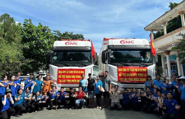 Công đoàn TP Hồ Chí Minh: Huy động 420 tấn hàng hóa hỗ trợ khẩn cấp đồng bào vùng lũ