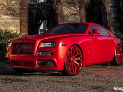 Mansory lại “ra tay”, Rolls-Royce Wraith “khoác áo” đỏ rực cả một góc trời