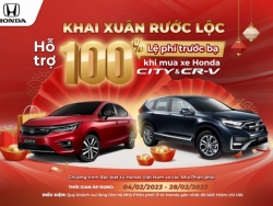 Honda Việt Nam ưu đãi 100% lệ phí trước bạ khi mua Honda CR-V và Honda City