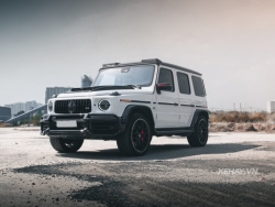 Sài Gòn: Chán màu xanh dương, Mercedes-AMG G63 độ Brabus làm mới diện mạo với tông trắng tinh khôi