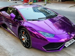 Lamborghini Huracan của đại gia kinh doanh xe “2 thì” thay “áo” mới