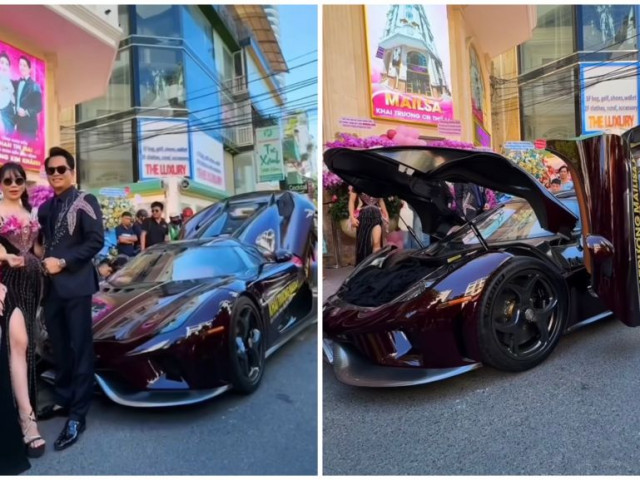 Hoàng Kim Khánh cầm lái siêu phẩm Koenigsegg Regera diễu hành khắp Nha Trang
