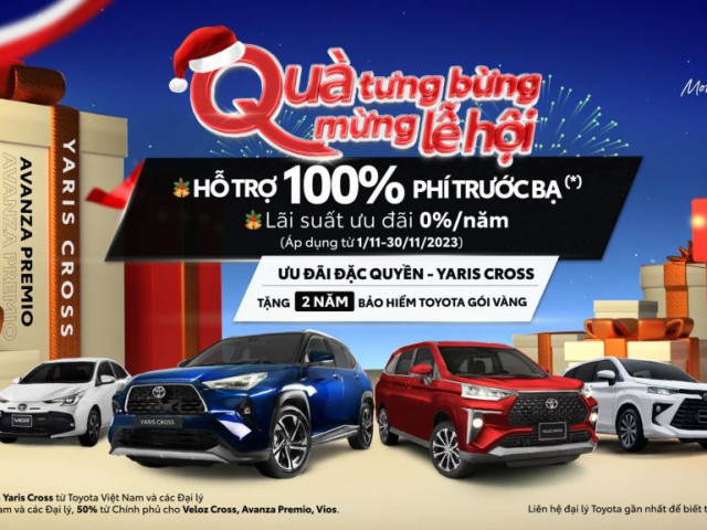Toyota Việt Nam tung ưu đãi khủng cho “bộ tứ” xe bán chạy nhất