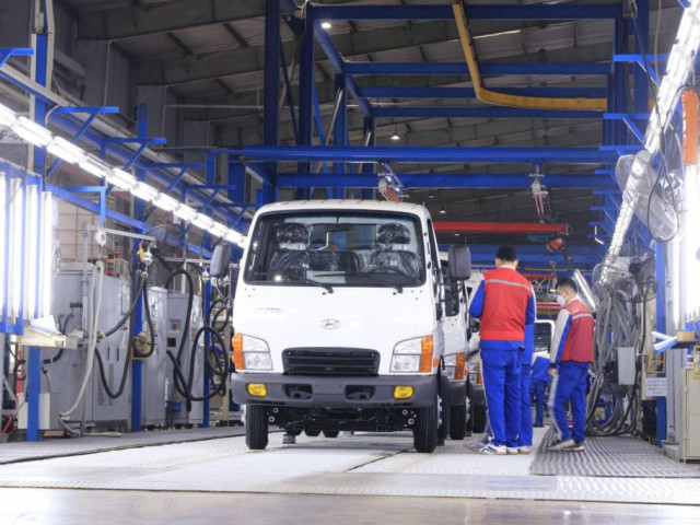 Hyundai Thành Công đẩy mạnh hoạt động xuất khẩu xe thương mại Hyundai