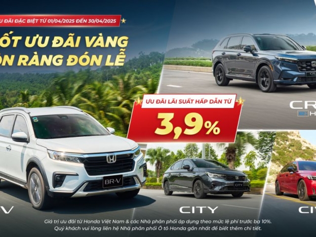 Honda Việt Nam triển khai chương trình khuyến mại cho hàng loạt mẫu xe