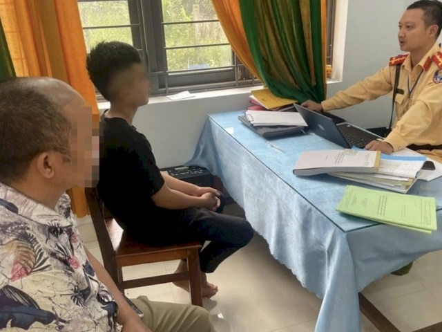 Quảng Ngãi: Con chạy xe bốc đầu, cha bị xử phạt 14 triệu đồng