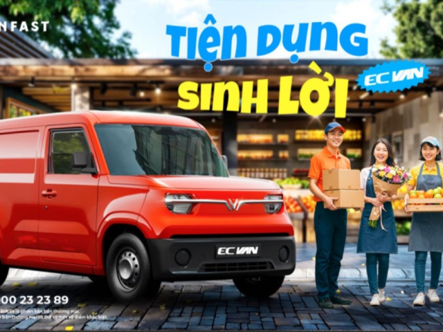 VinFast EC Van mở đặt cọc: Giảm 10 triệu đồng, miễn phí trước bạ