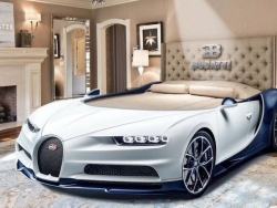 Ngủ ngon gấp 10 lần với chiếc giường Bugatti Chiron xa hoa bậc nhất thế giới