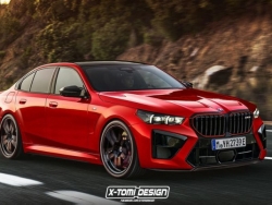 BMW M5 2024 sắp ra mắt: Thiết kế vuông vức giống X5 M, trang bị động cơ hybrid mượn từ SUV XM