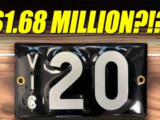 Biển số xe hai chữ số được bán với giá 1,68 triệu USD