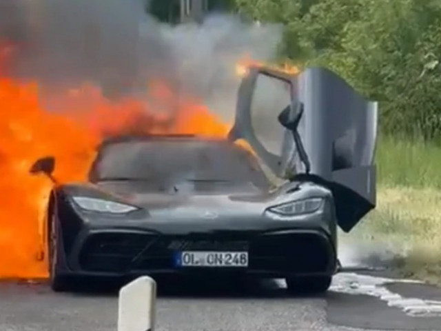 Mercedes-AMG One cháy rụi tại Đức, hệ hybrid tiếp tục bị nghi ngờ
