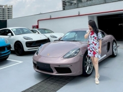 "Hot mom" Hằng Túi với thú chơi xe tiền tỷ: Đa dạng từ Porsche 718 Cayman đến Land Rover Discovery