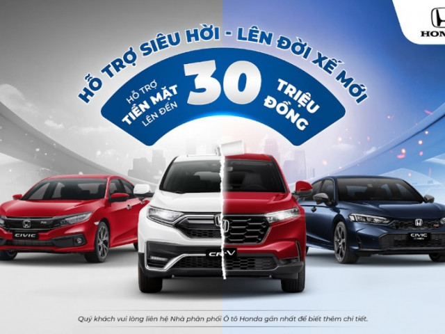Honda triển khai chương trình đổi xe chính hãng