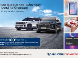Hyundai triển khai ưu đãi cho khách mua Santa Fe và Palisade