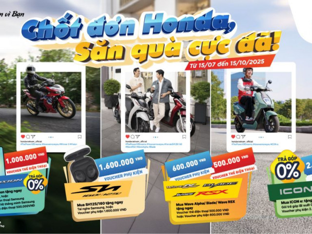 Honda tri ân khách hàng với loạt ưu đãi hấp dẫn chào hè 2025