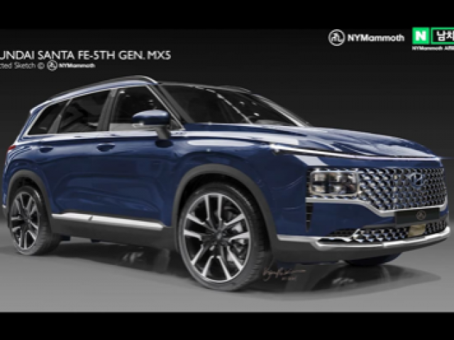 Hyundai Santa Fe 2023 lộ diện với kiểu dáng vuông vức và to lớn hơn