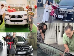 Sao Việt tặng bố mẹ ô tô: Toàn xe sang, Sam tặng mẹ hẳn xe hơn 4 tỷ đồng