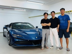 Cận cảnh siêu xe Ferrari SF90 Spider của doanh nhân Nguyễn Quốc Cường