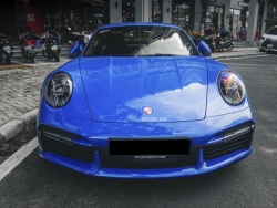 Sài Gòn: Cận cảnh Porsche 911 Turbo S màu xanh Shark Blue có giá gần 200 triệu đồng