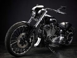 Chiêm ngưỡng bản độ Harley-Davidson "Heart Breaker" với "dàn áo" đen bóng cực ngầu