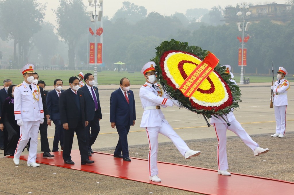 Lãnh đạo Đảng, Nhà nước, đại biểu Quốc hội viếng Lăng Chủ tịch Hồ Chí Minh