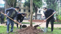 Chủ tịch UBND TP Hà Nội Chu Ngọc Anh dự Lễ phát động Tết trồng cây tại quận Hai Bà Trưng