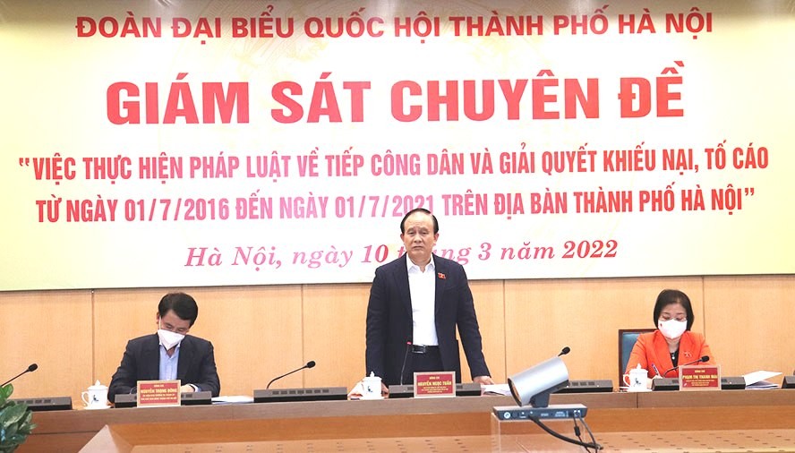Phó Bí thư Thành ủy, Chủ tịch HĐND thành phố Nguyễn Ngọc Tuấn kết luận buổi giám sát