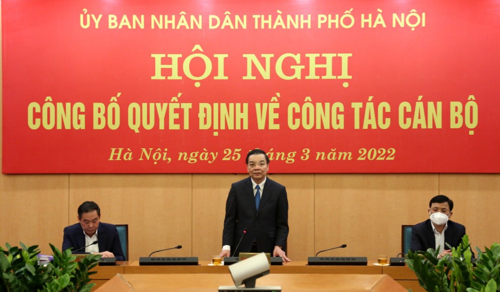 Chủ tịch UBND TP Chu Ngọc Anh phát biểu tại buổi lễ