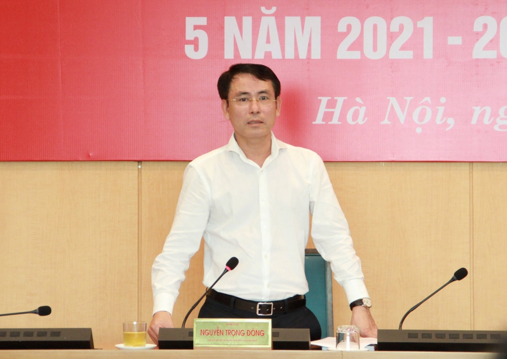 Phó Chủ tịch UBND TP Nguyễn Trọng Đông phát biểu tại hội nghị
