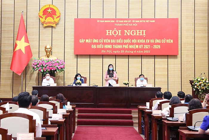 TP Hà Nội gặp mặt các ứng viên đại biểu Quốc hội khóa XV và đại biểu HĐND TP khóa XVI