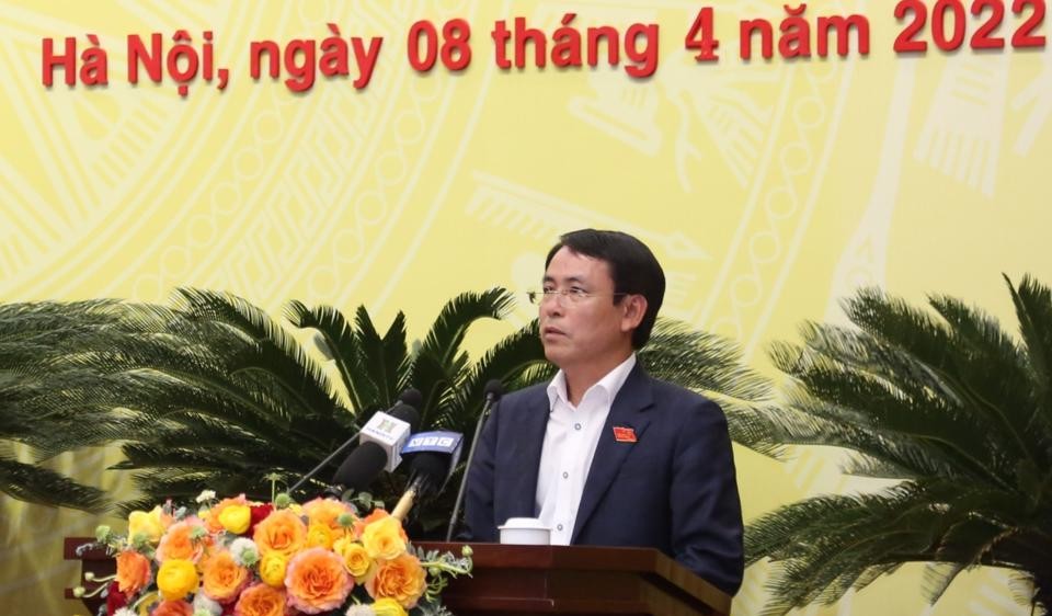 Phó Chủ tịch UBND TP Nguyễn Trọng Đông phát biểu giải trình