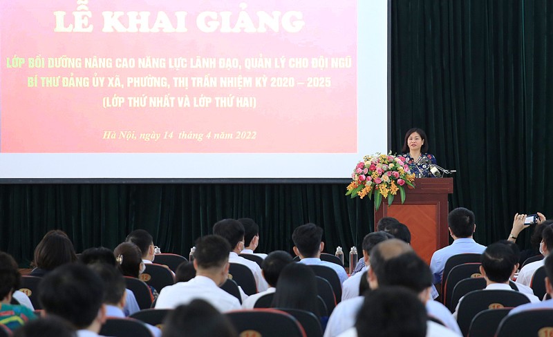 Quang cảnh lễ khai giảng