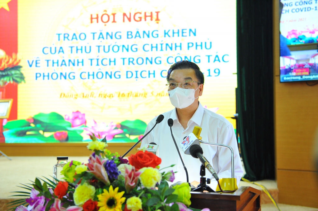 Chủ tịch UBND TP Chu Ngọc Anh phát biểu tại hội nghị