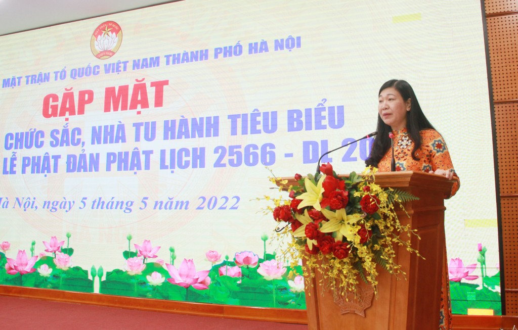 Hà Nội gặp mặt đại biểu chức sắc, nhà tu hành tiêu biểu nhân dịp Đại lễ Phật đản