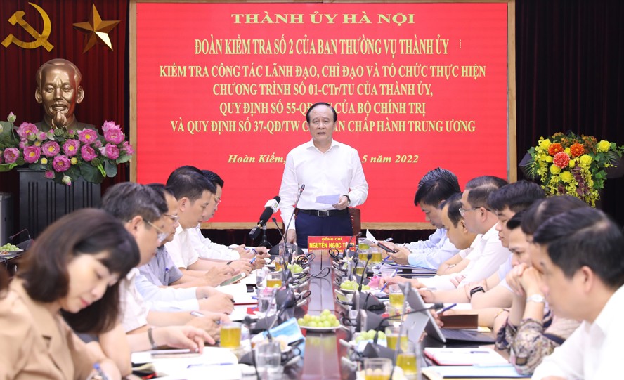 Thể hiện rõ vai trò, vị trí của quận trung tâm trong thực hiện Chương trình 01