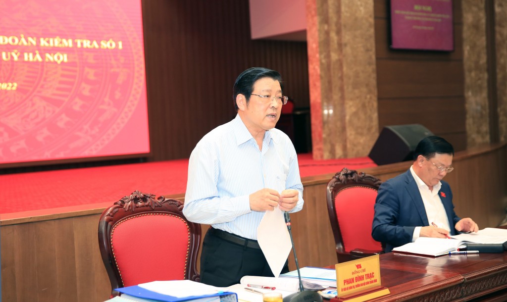 Kiểm tra công tác chỉ đạo về phòng, chống tham nhũng, tiêu cực tại Hà Nội