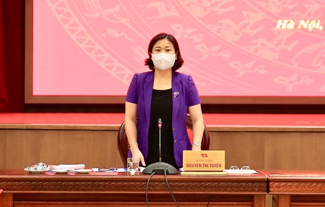 Phó Bí thư Thường trực Thành ủy Nguyễn Thị Tuyến kết luận hội nghị