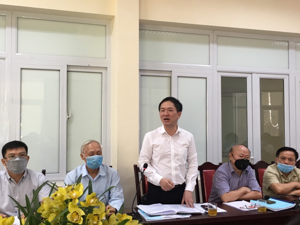 Phó Chủ tịch Ủy ban MTTQ Việt Nam TP Hà Nội Đàm Văn Huân kết luận buổi khảo sát