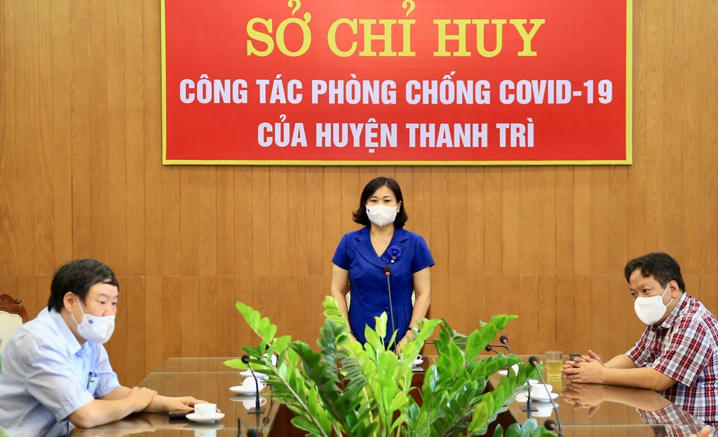 Phó Bí thư Thường trực Thành ủy Nguyễn Thị Tuyến phát biểu tại buổi kiểm tra