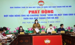 MTTQ Việt Nam TP Hà Nội phát động ủng hộ chương trình 