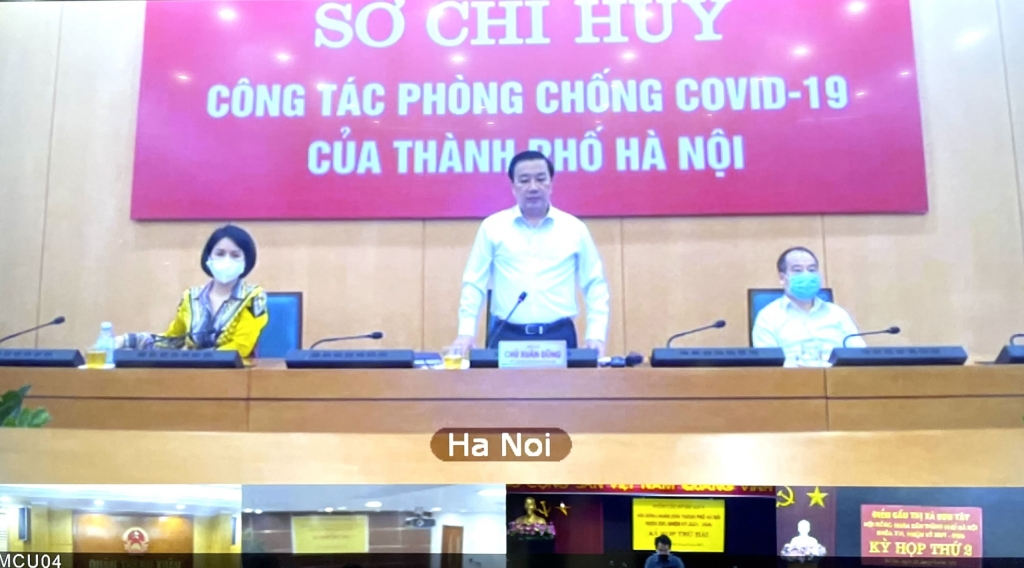 Phó Chủ tịch UBND TP Hà Nội Chử Xuân Dũng phát biểu chỉ đạo tại buổi giao ban