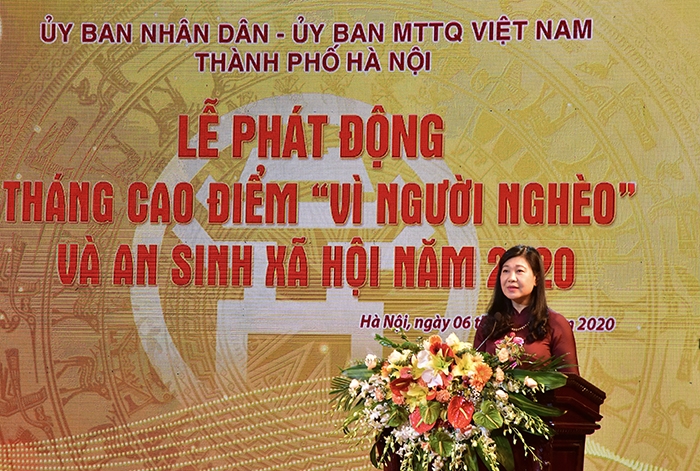 Hà Nội phát động Tháng cao điểm “Vì người nghèo” và an sinh xã hội năm 2020