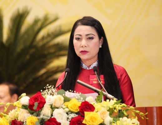Bí thư Tỉnh ủy Vĩnh Phúc Hoàng Thị Thúy Lan phát biểu khai mạc đại hội