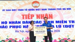 Mặt trận Tổ quốc Việt Nam thành phố Hà Nội tiếp nhận hơn 14 tỷ đồng ủng hộ miền Trung