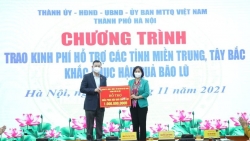Hà Nội hỗ trợ 7 tỉnh miền Trung và Tây Bắc khắc phục hậu quả bão lũ