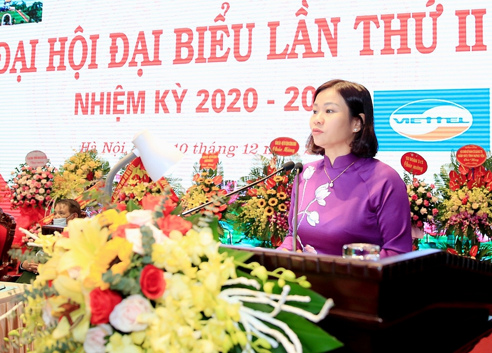 Phó Bí thư Thường trực Thành ủy Nguyễn Thị Tuyến phát biểu chỉ đạo tại Đại hội